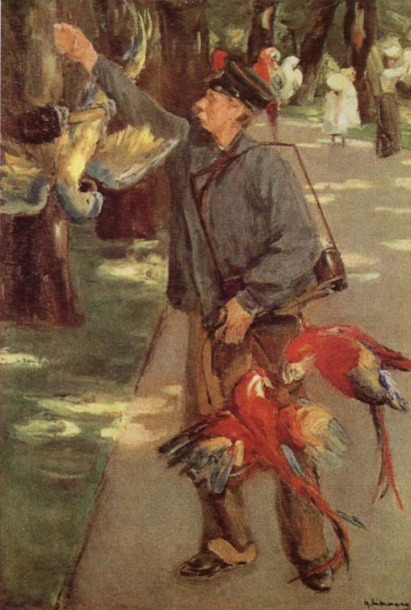 Man with Parrots